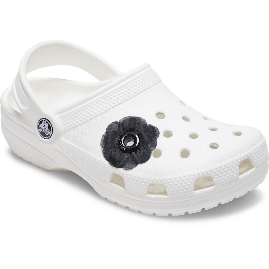 Crocs Great Value Black Chiffon Grommet Jibbitz™ charms
