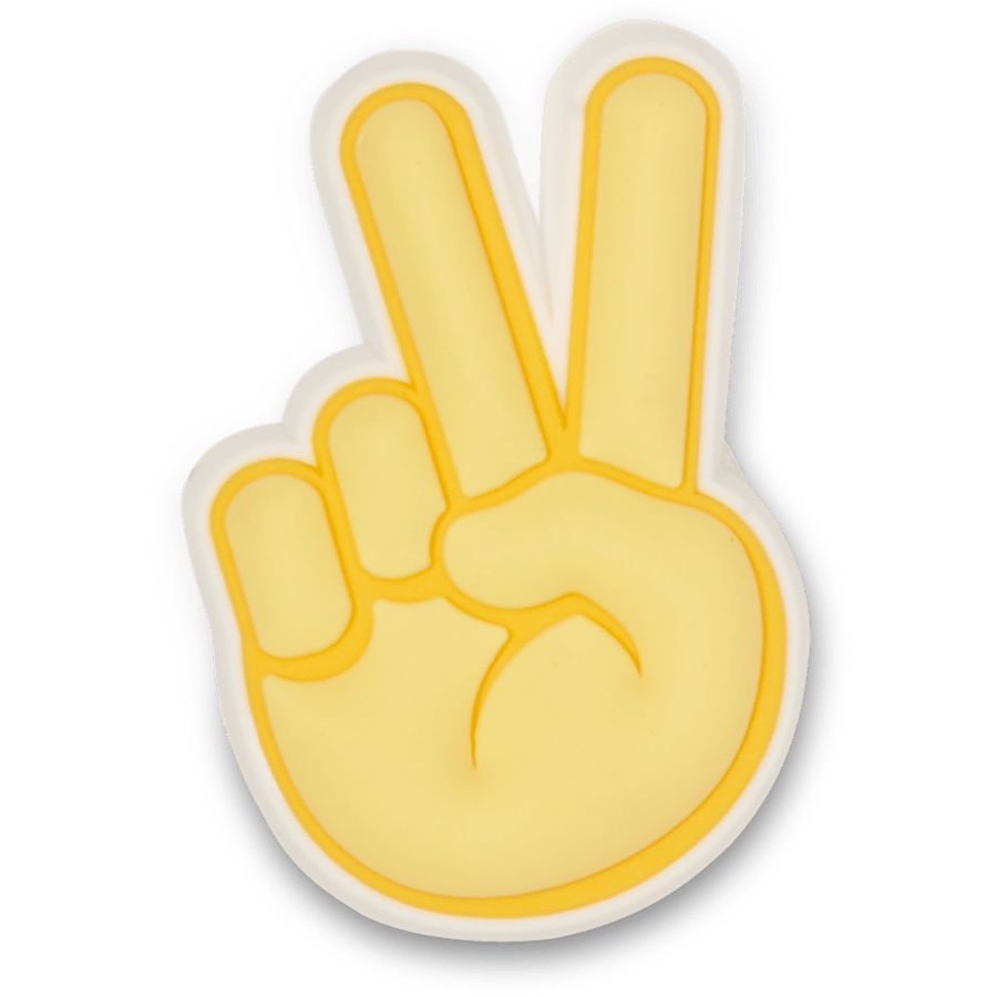 Crocs Featured Peace Hand Sign Jibbitz Shoe Charm