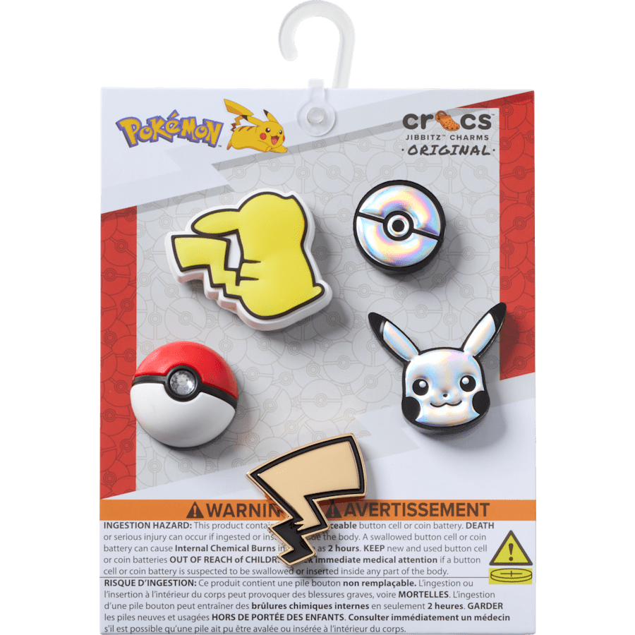 Crocs Hot Sale Elevated Pokemon 5 Pack Jibbitz Shoe Charm