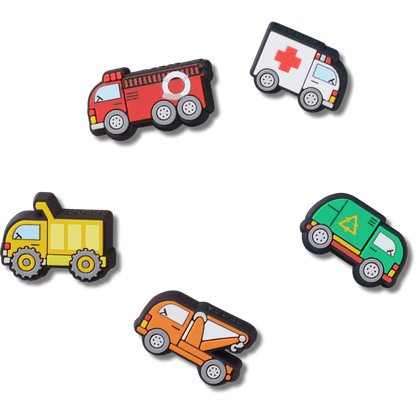Crocs Smart Buy Tiny Work Trucks 5 Pack Jibbitz™ charms