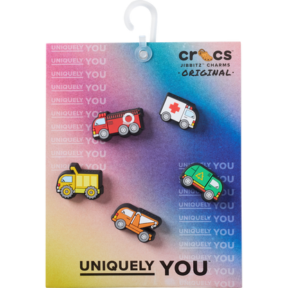 Crocs Smart Buy Tiny Work Trucks 5 Pack Jibbitz™ charms