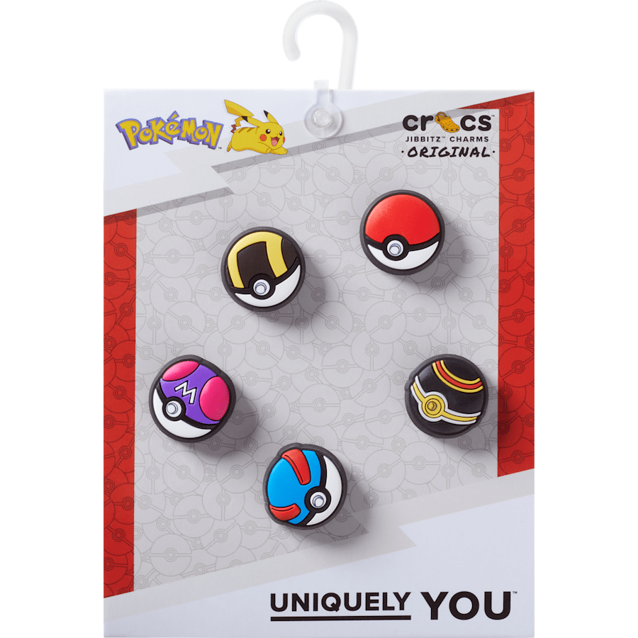 Crocs Hot Sale Poke Ball 5 Pack Jibbitz™ charms