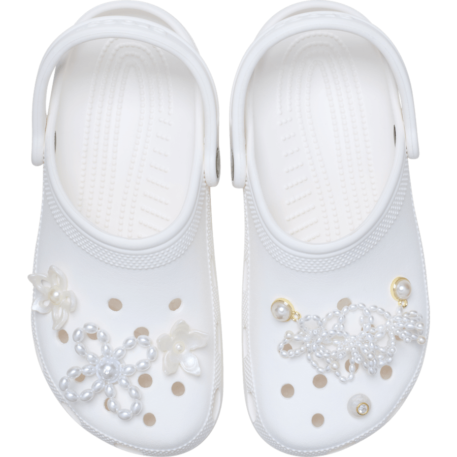 Crocs Popular White Pearl Beaded 5 Pack Jibbitz™ charms