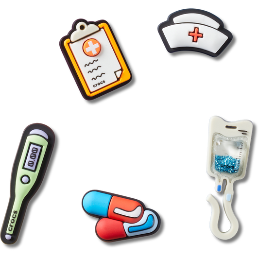 Crocs Essential Healthcare 5 Pack Jibbitz™ charms