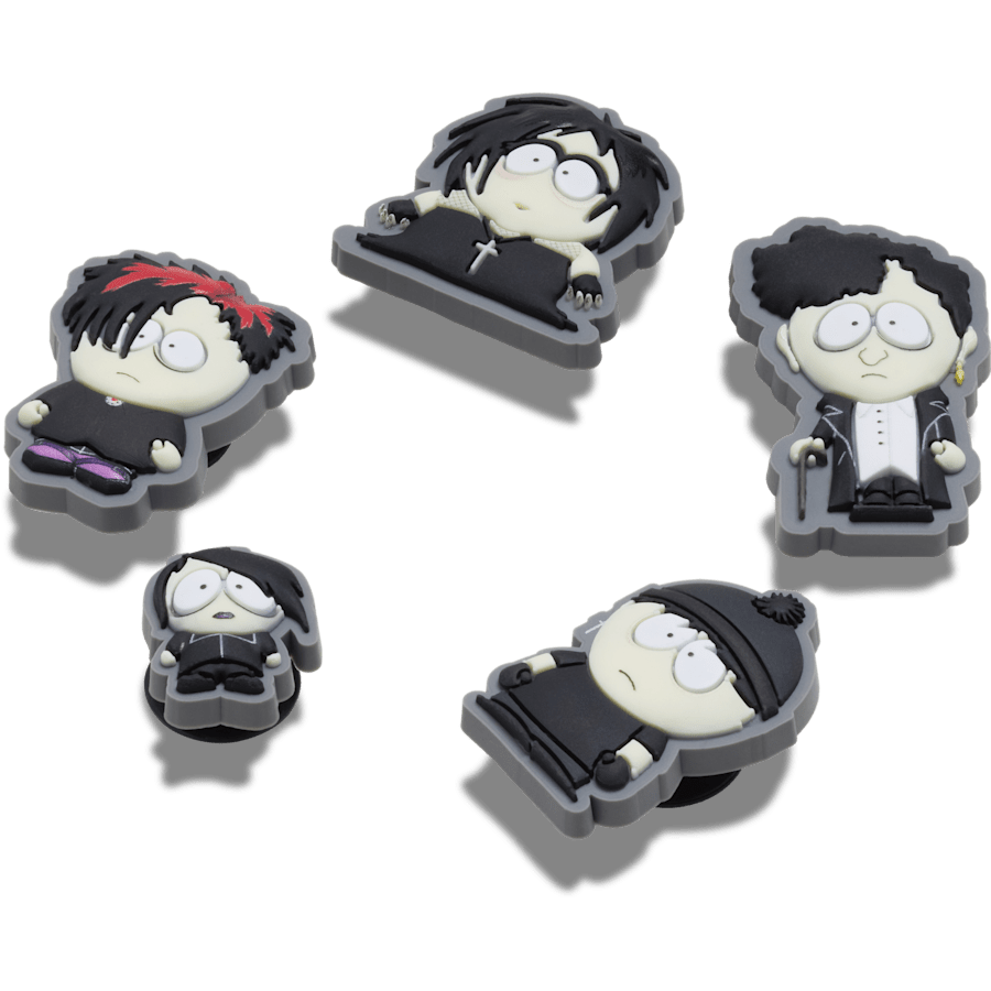 Crocs Discount South Park Goth Kids 5 Pack Jibbitz Shoe Charm