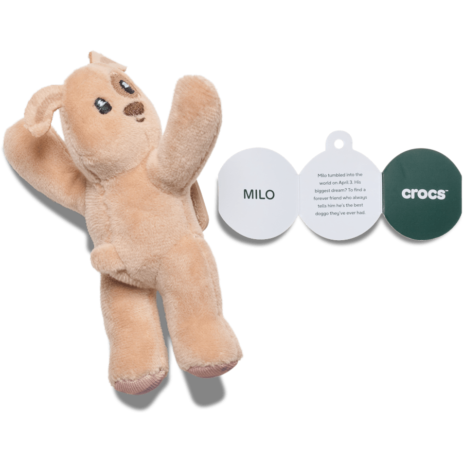Crocs Premium Huggitz Brown Puppy Jibbitz Shoe Charm