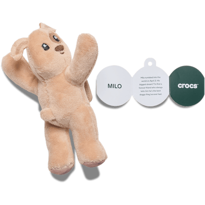 Crocs Premium Huggitz Brown Puppy Jibbitz Shoe Charm