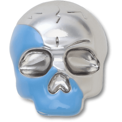 Crocs Top Pick Silver and Blue Enamel Skull Jibbitz™ charms