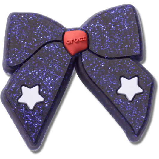 Crocs Everyday Glittery Blue Bow Jibbitz™ charms