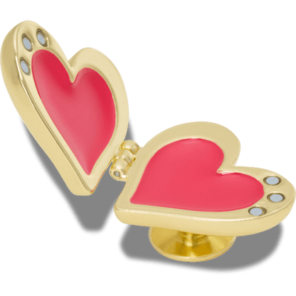 Crocs Featured Gold Bubble Locket Heart Jibbitz™ charms