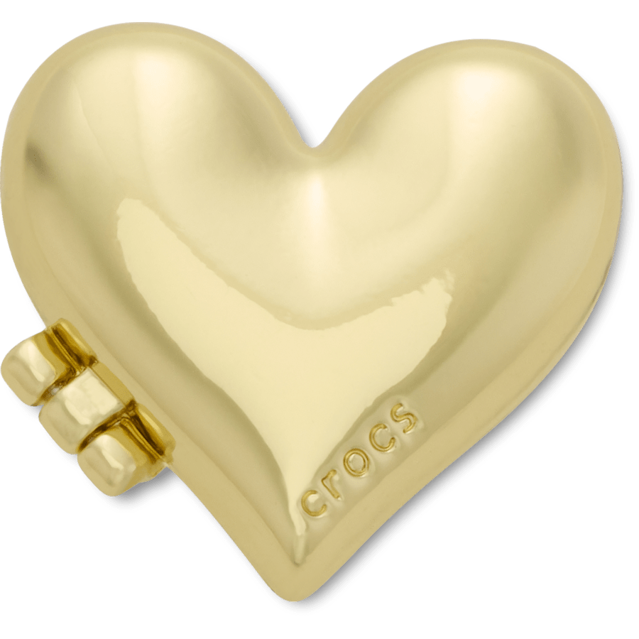 Crocs Featured Gold Bubble Locket Heart Jibbitz™ charms