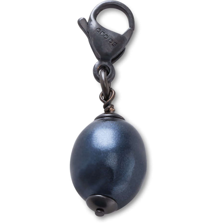 Crocs Signature Silver Black SMT Pearl Charm Jibbitz charm
