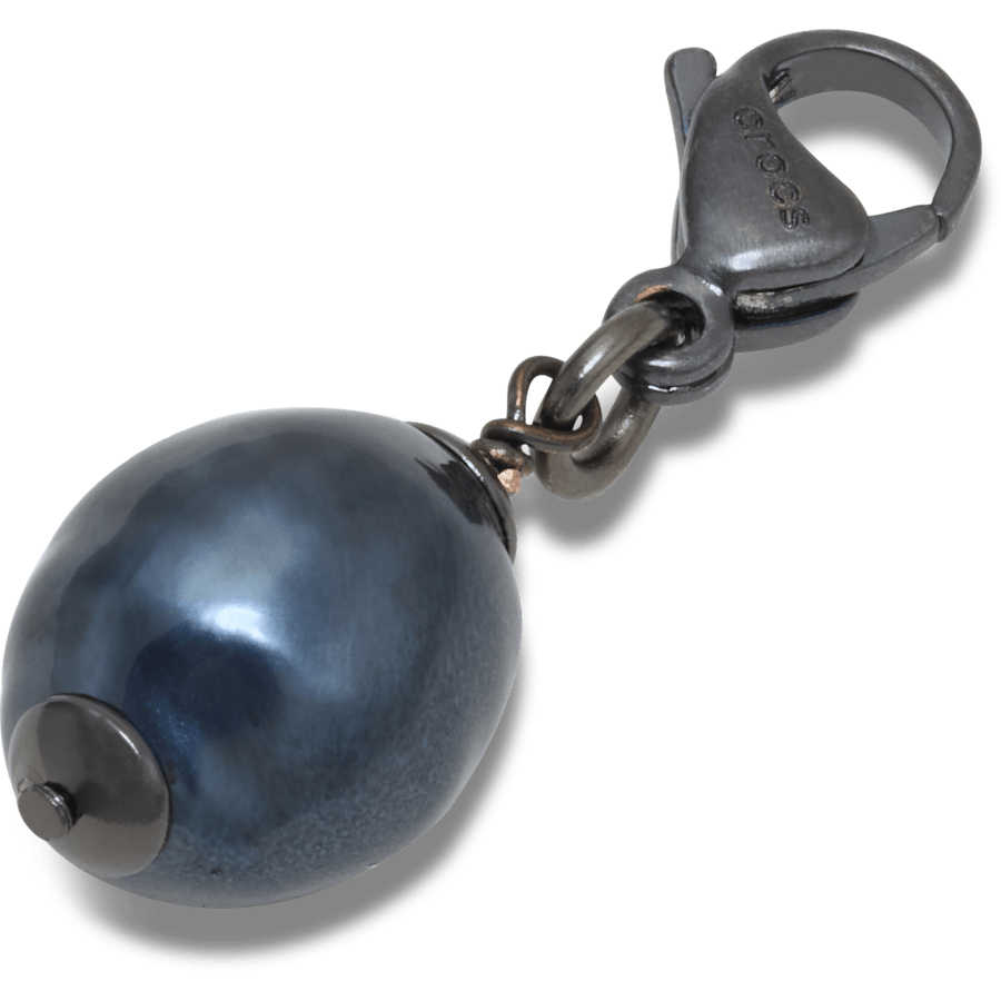 Crocs Signature Silver Black SMT Pearl Charm Jibbitz charm