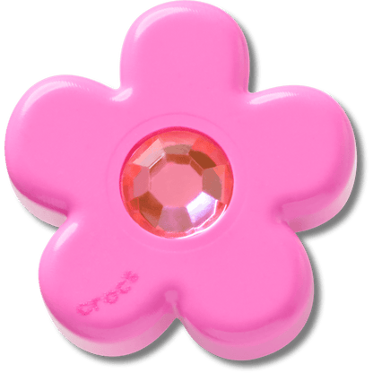 Crocs Top Pick Bright Pink Flower With Gem Jibbitz™ charms