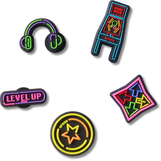 Crocs Smart Buy Level Up Gamer 5 Pack Jibbitz™ charms