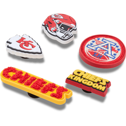 Crocs Customer Favorite NFL Kansas City Chiefs 5 Pack Jibbitz Shoe Charm