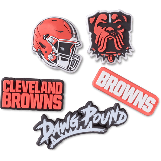 Crocs Signature NFL Cleveland Browns 5 Pack Jibbitz Shoe Charm