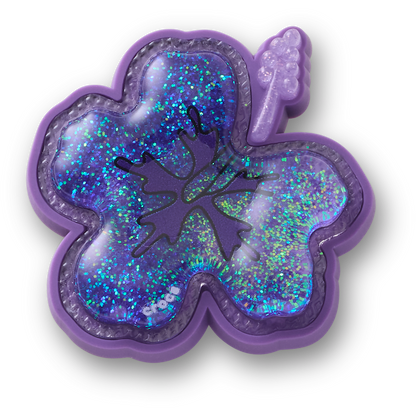Crocs Signature Squish Purple Hibiscus Jibbitz™ charms