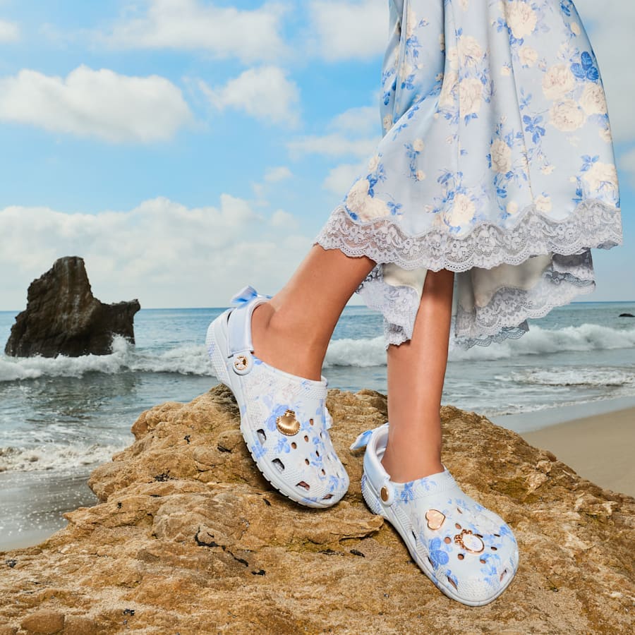 Crocs Special Offer LoveShackFancy Blue Classic Clog