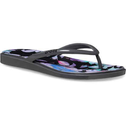 Crocs Top Pick Miami Round Toe Dark Floral Flip